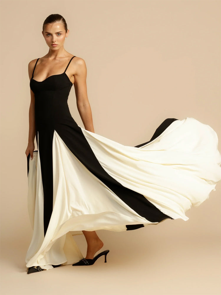 Elegant High Waist Maxi Dress