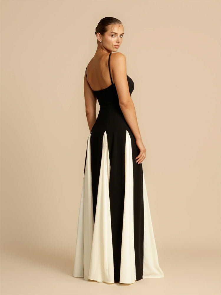 Elegant High Waist Maxi Dress